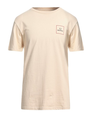 BRIXTON T-shirt Beige 100% Cotton