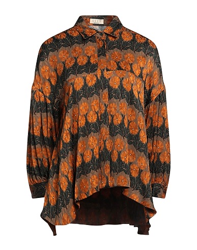 SIYU Floral shirts & blouses Military green 100% Viscose