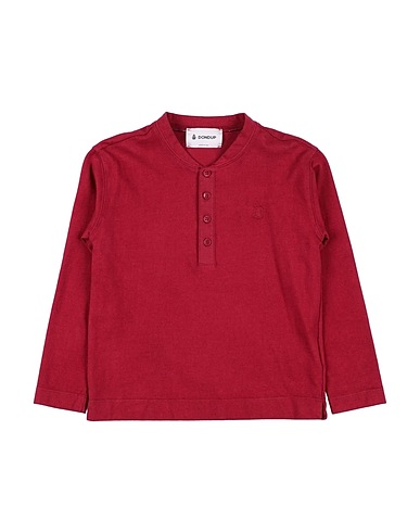 DONDUP T-shirt Burgundy 100% Cotton, Elastane