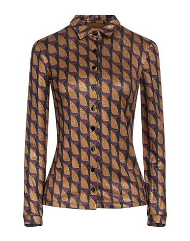 SIYU Patterned shirts & blouses Purple 95% Viscose, 5% Elastane
