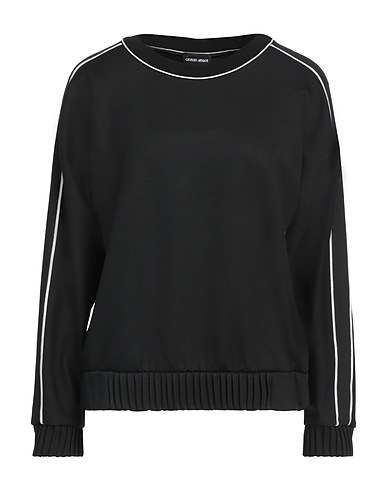 GIORGIO ARMANI Felpa Nero 93% Viscosa, 4% Poliammide, 3% Elastan