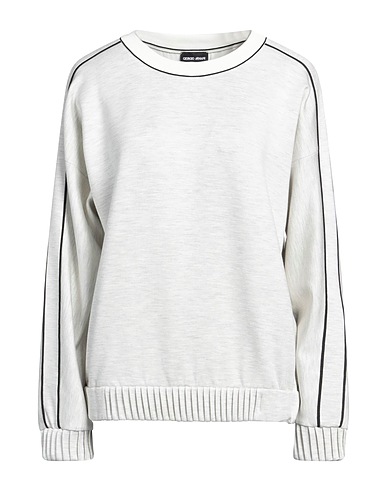 GIORGIO ARMANI Sweatshirt Light grey 93% Viscose, 4% Polyamide, 3% Elastane