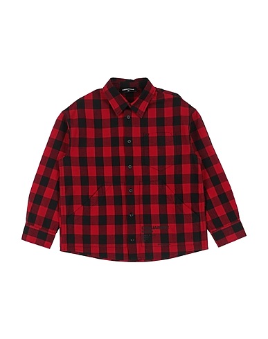 DSQUARED2 Patterned shirt Red 100% Cotton