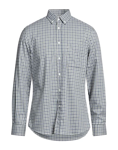 BRUNELLO CUCINELLI Checked shirt Military green 100% Cotton