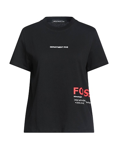 DEPARTMENT 5 T-shirt Black 100% Cotton