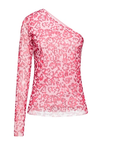 BAUM UND PFERDGARTEN One-shoulder top Magenta 94% Recycled polyester, 6% Elastane