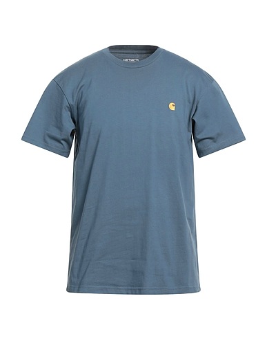 CARHARTT T-shirt Slate blue 100% Cotton