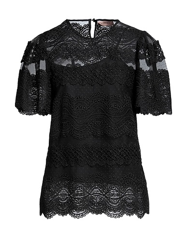 TWINSET Top Nero 100% Poliestere