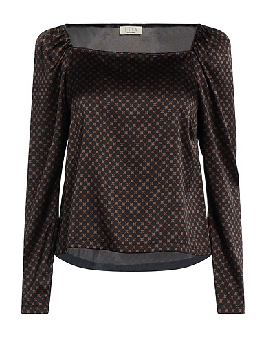 SIYU Top Brown 92% Silk, 8% Elastane