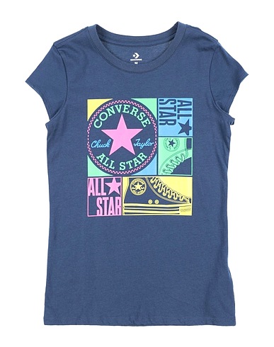 CONVERSE T-Shirt S/S SHINE GRAPHIC T-SHIRT
 Marineblau 100% Baumwolle
