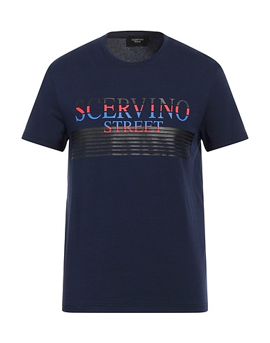 ERMANNO SCERVINO T-shirt Midnight blue 95% Cotton, 5% Elastane