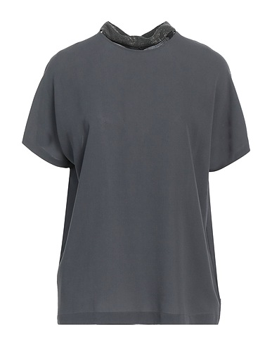BRUNELLO CUCINELLI Silk top Lead 100% Silk, Ecobrass