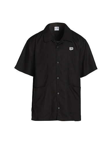 PUMA Solid colour shirt DOWNTOWN Shirt WV Black 100% Lyocell