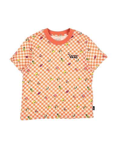 VANS T-Shirt FRUIT CHECKER BOXY
 Orange 100% Baumwolle