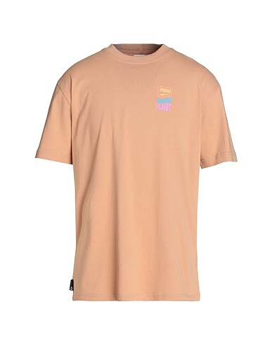 PUMA T-shirt DOWNTOWN Graphic Tee
 Light brown 100% Cotton
