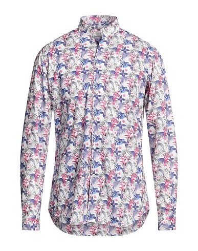 GUGLIELMINOTTI Patterned shirt Off white 100% Cotton