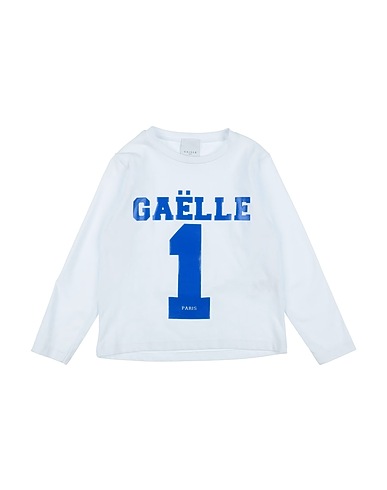 GAëLLE Paris T-shirt White 93% Cotton, 7% Elastane