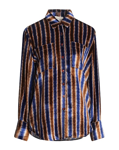 SIYU Patterned shirts & blouses Midnight blue 82% Viscose, 18% Silk