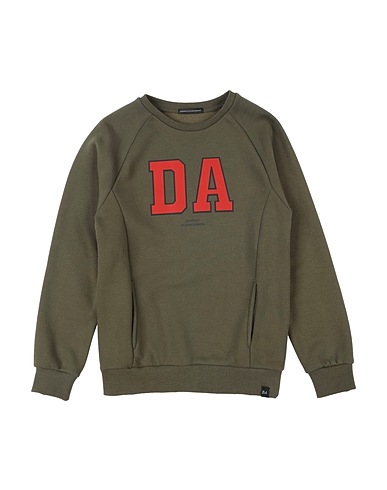 DANIELE ALESSANDRINI Sweatshirt Military green 70% Cotton, 30% Polyester