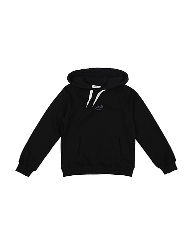 VICOLO Hooded track jacket  Black 70% Cotton, 30% Polyester
