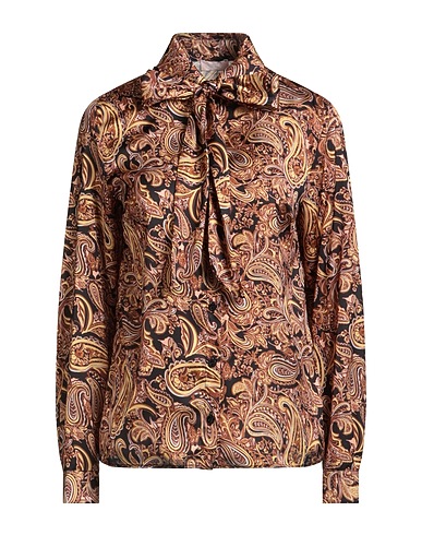 LIU •JO Patterned shirts & blouses Camel 100% Polyester