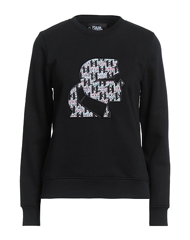 KARL LAGERFELD Sweatshirt Black 90% Organic cotton, 10% Recycled polyester
