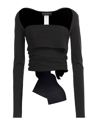 DOLCE&GABBANA Top Schwarz 64% Viskose, 23% Polyamid, 13% Elastan