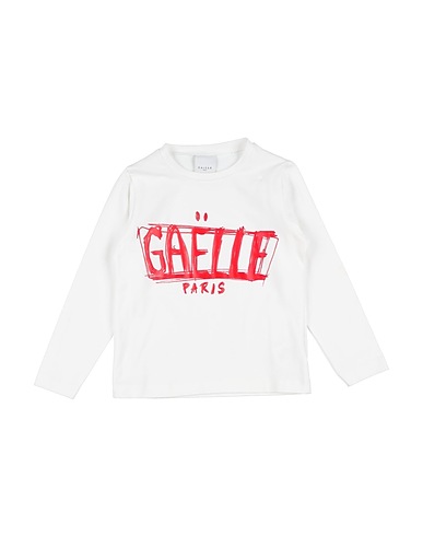 GAëLLE Paris T-shirt Cream 93% Cotton, 7% Elastane