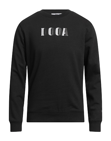 DOOA Felpa Nero 80% Cotone, 20% Poliestere
