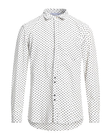 BERNA Patterned shirt White 100% Cotton