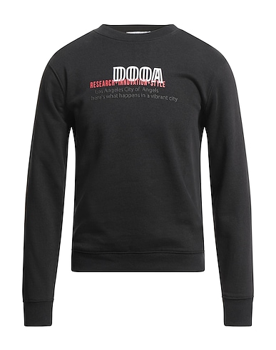 DOOA Sweat-shirt Noir 80% Coton, 20% Polyester