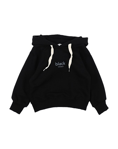 VICOLO Hooded sweatshirt Black 70% Cotton, 30% Polyester