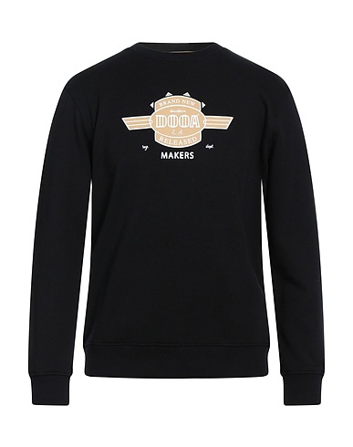 DOOA Felpa Nero 80% Cotone, 20% Poliestere