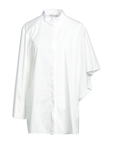 WINGATE Solid colour shirts & blouses White 75% Cotton, 20% Polyamide, 5% Elastane