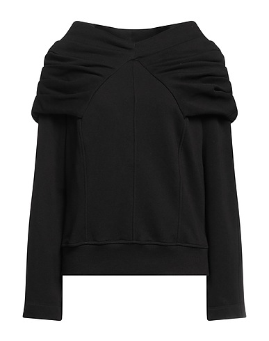 JIJIL Sweatshirt Black 88% Cotton, 12% Polyester