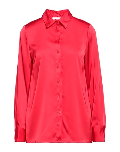 BERNA Solid color shirts & blouses Red 100% Polyester