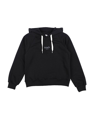 VICOLO Hooded track jacket  Black 70% Cotton, 30% Polyester