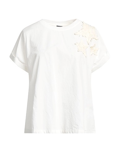 LORENA ANTONIAZZI Top Off white 97% Linen, 3% Elastane, Cotton, Polyurethane