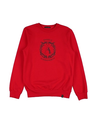 DANIELE ALESSANDRINI Sweat-shirt Rouge 70% Coton, 30% Polyester