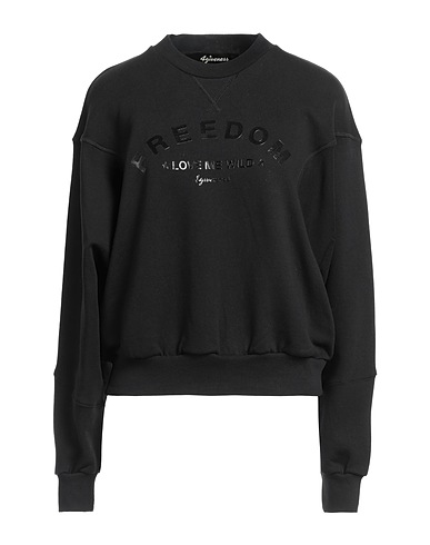 4GIVENESS Felpa Nero 100% Cotone