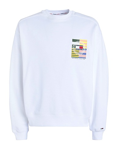 TOMMY JEANS Sweatshirt White 100% Cotton