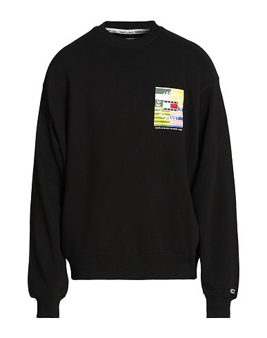 TOMMY JEANS Sweatshirt Black 100% Cotton