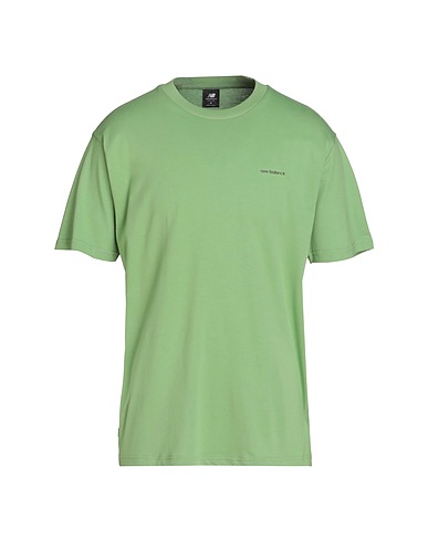 NEW BALANCE T-shirt Essentials Cafe Shop Front Cotton Jersey T-Shirt
 Verde 100% Cotone