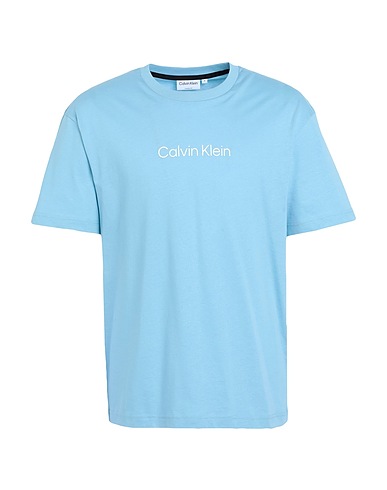 CALVIN KLEIN T-shirt Sky blue 100% Cotton