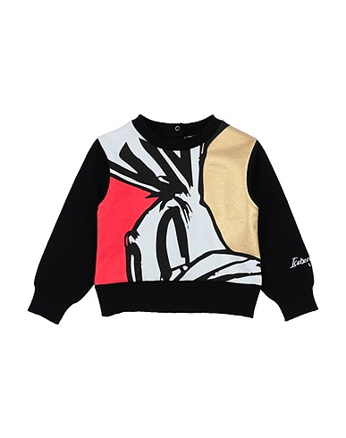 ICEBERG Sweatshirt Black 97% Cotton, 3% Elastane, Viscose, Nylon, Polyester