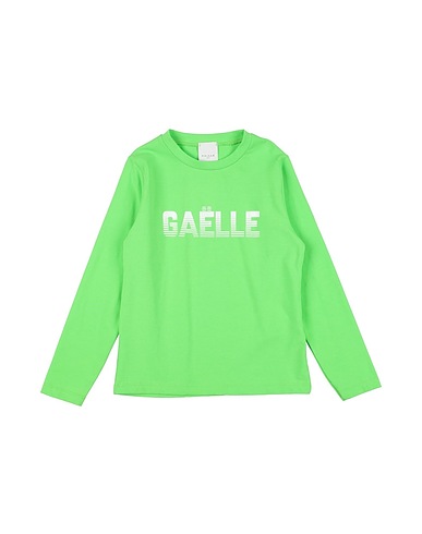 GAëLLE Paris T-shirt Green 93% Cotton, 7% Elastane