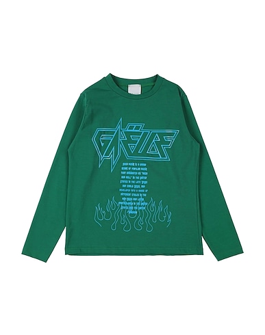 GAëLLE Paris T-shirt Emerald green 93% Cotton, 7% Elastane