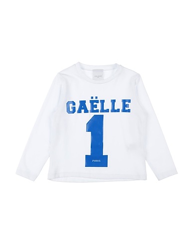 GAëLLE Paris T-shirt White 93% Cotton, 7% Elastane