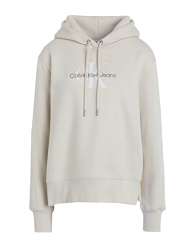 CALVIN KLEIN JEANS Felpa Beige 39% Cotone, 38% Poliestere, 23% Cotone riciclato