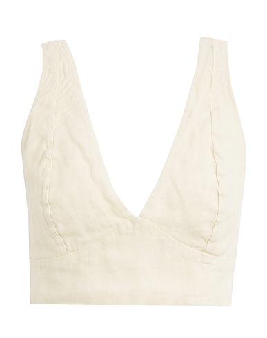 8 by YOOX Top Avorio 100% Lino